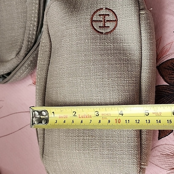 Gray Textured Pouch For Men - Picture 4 of 8